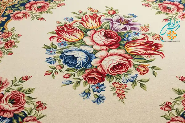 Flower design carpet
